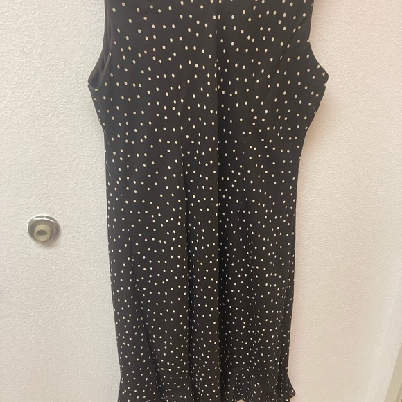 R&K Woman Brown Polka Dot Dress 16W - Picture 2 of 5